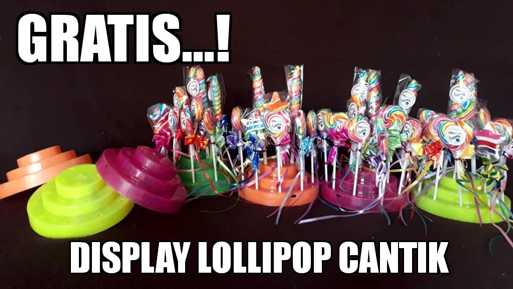 display permen lollipop okeliebe